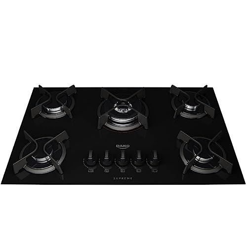 Cooktop 5 Bocas a Gás Dako Supreme com Queimador Tripla...