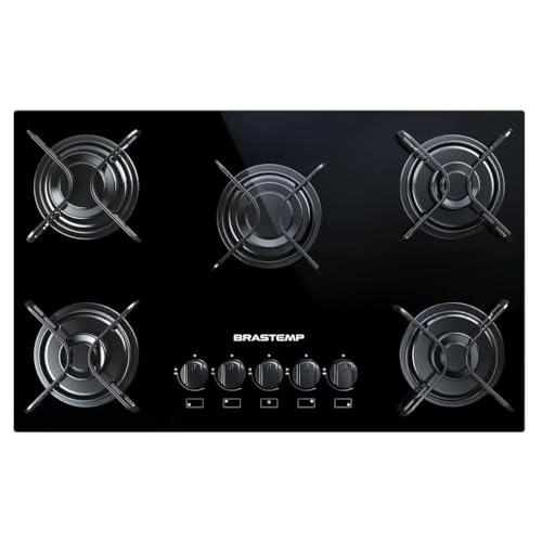 Cooktop 5 bocas Brastemp com grades piatina e acendimento...