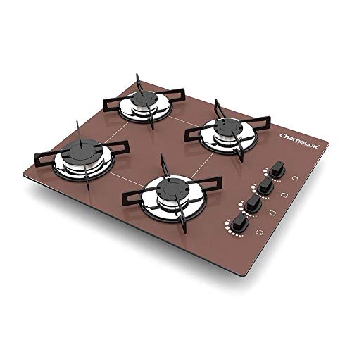 Cooktop 4 bocas Chamalux ultra chama Bivolt Trempe de Chapa...